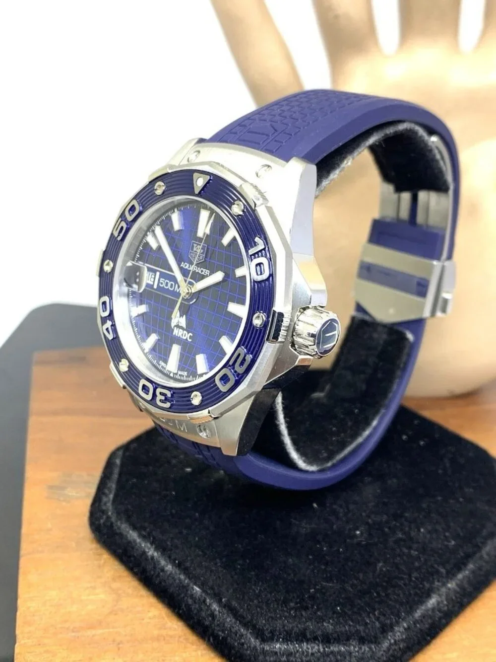 Tag Heuer Aquaracer Leonardo DiCaprio NRDC Limited Edition Swiss Automatic Blue